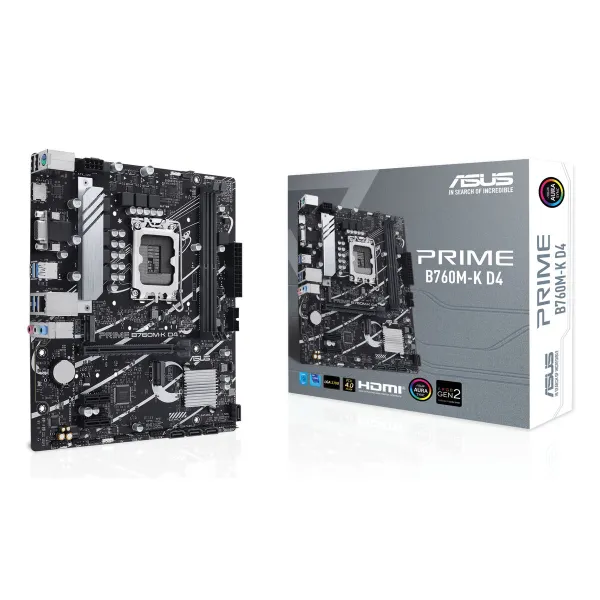 Pagrindinė plokštė Asus PRIME B760M-K D4 LGA 1700