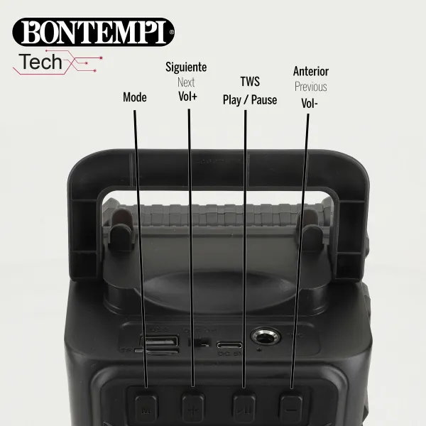 Speaker with Karaoke Microphone Bontempi 12 Units