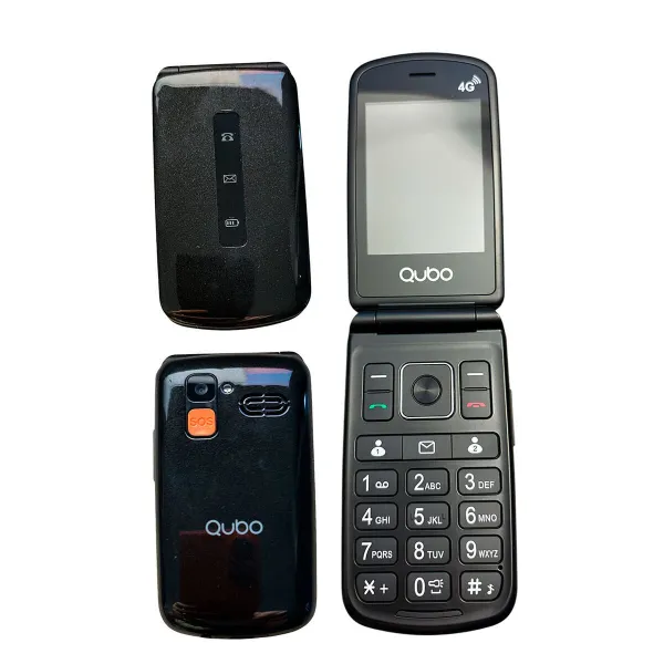 Mobilusis telefonas vyresnio amžiaus žmonėms Qubo P-210NW 4G Juoda 128 GB Single Core