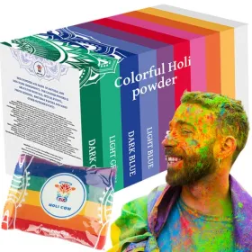 Holi-värijauhe - 10 x 100 g:n setti