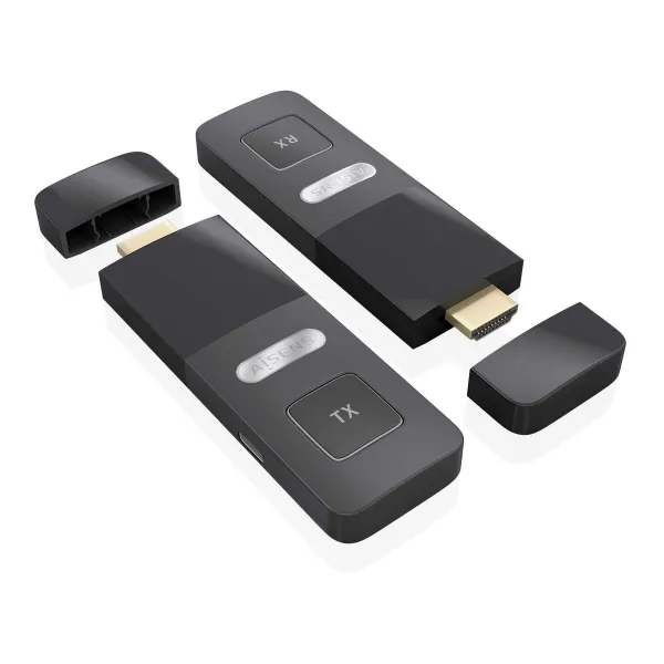 HDMI Adapter Aisens ASWL-H2K30M001-BK Black