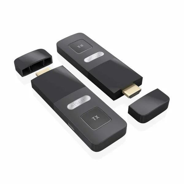 HDMI Adapter Aisens ASWL-H2K30M001-BK Black