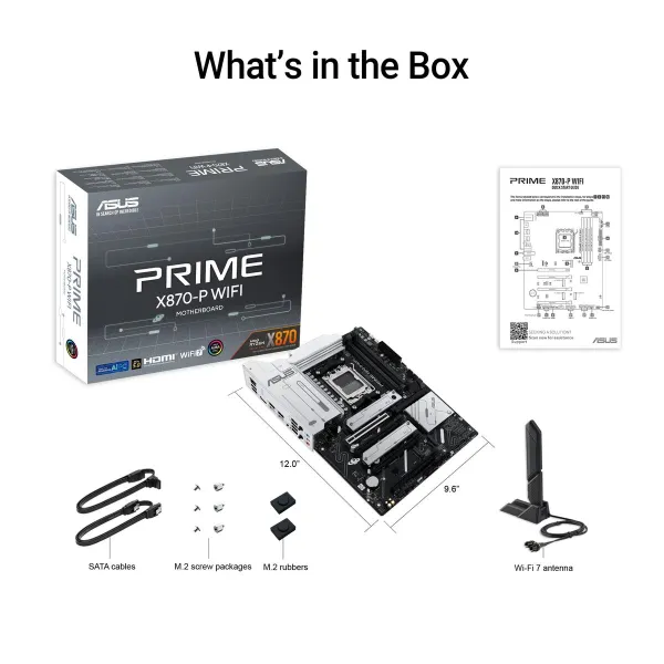 Emolevy Asus PRIME X870-P WIFI AMD AMD AM5