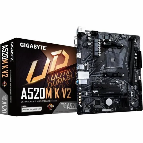 Pagrindinė plokštė Gigabyte A520M K V2 AMD A520 AMD AM4