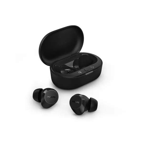 Bevielės ausinės su krovimo dėklu Philips TAT1209BK Juoda