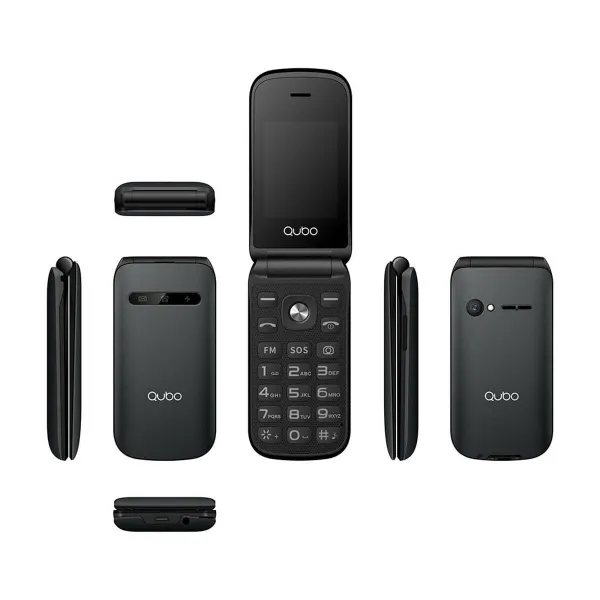 Mobilusis telefonas vyresnio amžiaus žmonėms Qubo X-209 4G Juoda 32 MB 2.4"