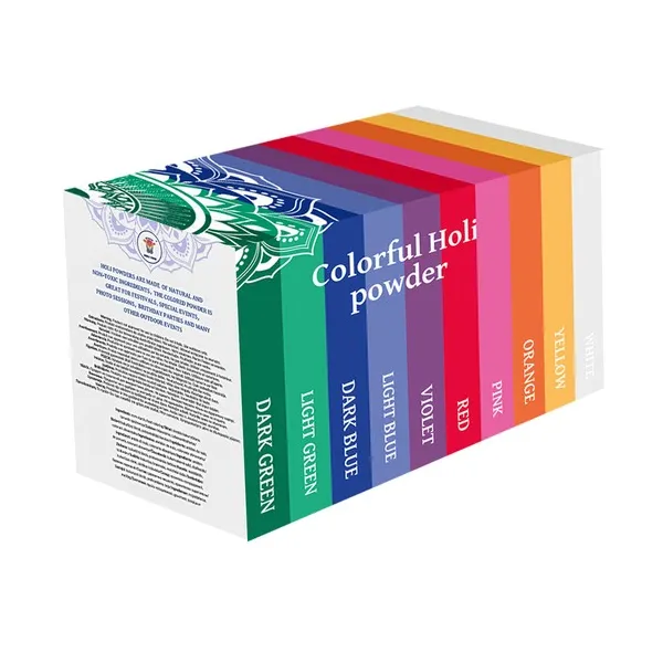 Spalvinga Holi pudra - rinkinys 10x100g