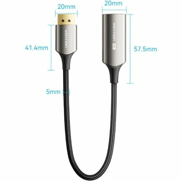 DisplayPort-HDMI Kaabel Vention HFNBC Must