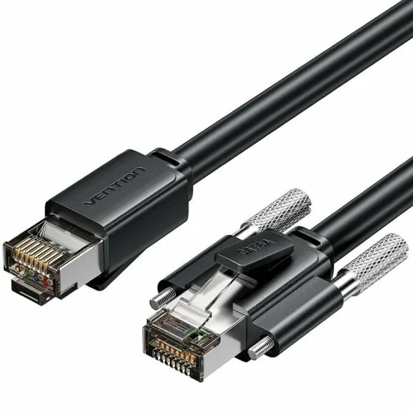 Kategorija 6 Hard FTP RJ45 Kabelis Vention IBUBH Melns 2 m