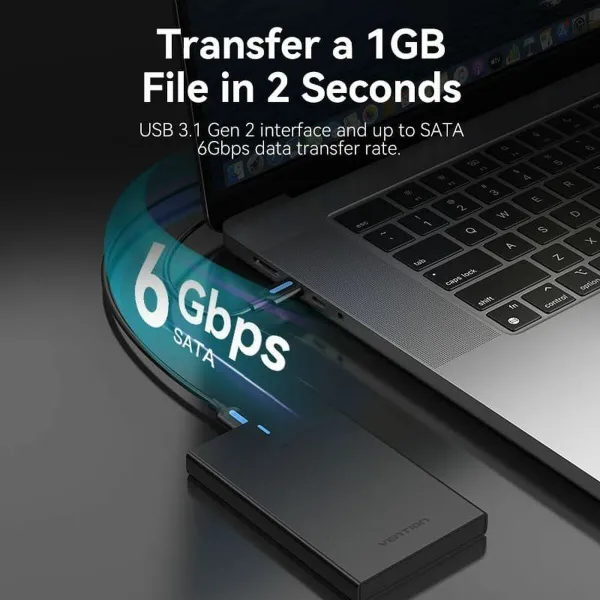 Ārējais cietais disks Vention KPBB0 Melns