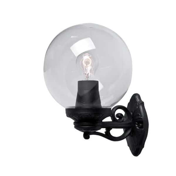 GLOBE 250 GARDEN WALL LAMP 1XE27 IP55 BLACK