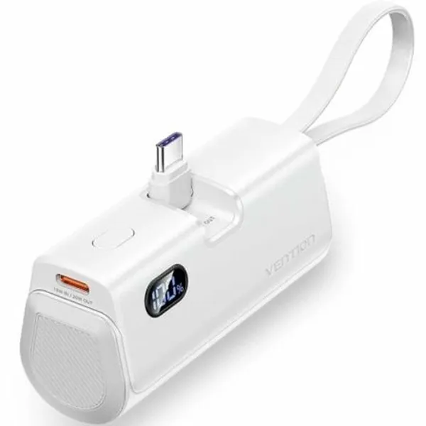 Powerbank Vention FHQW0 Balts 4800 mAh