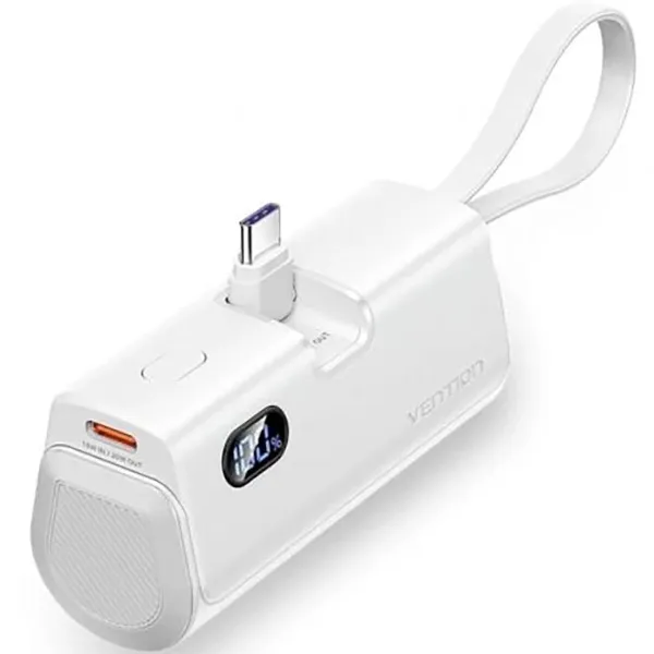 Powerbank Vention FHQW0 Balts 4800 mAh