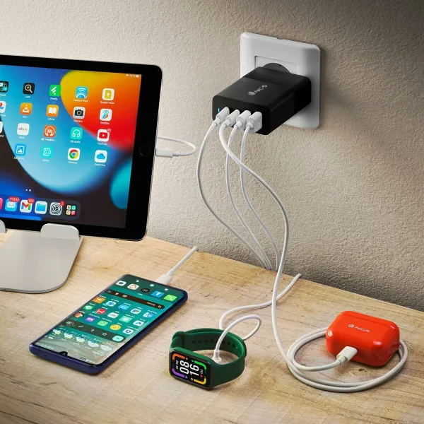 Wall Charger NGS Ultrar Black 100 W