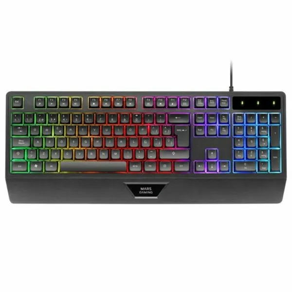Mänguri Hiir Mars Gaming MK124ES Must Hispaaniakeelne Qwerty