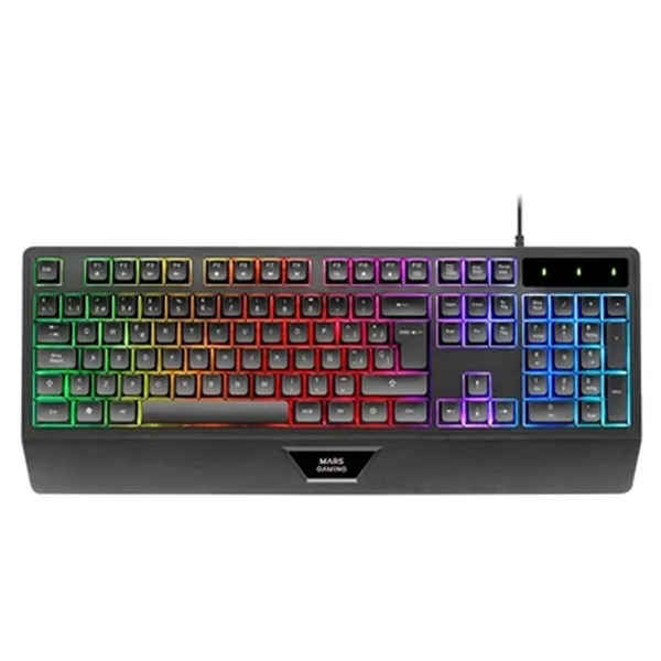 Mänguri Hiir Mars Gaming MK124ES Must Hispaaniakeelne Qwerty