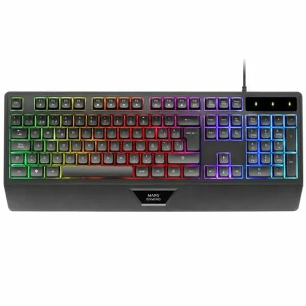 Mänguri Hiir Mars Gaming MK124ES Must Hispaaniakeelne Qwerty