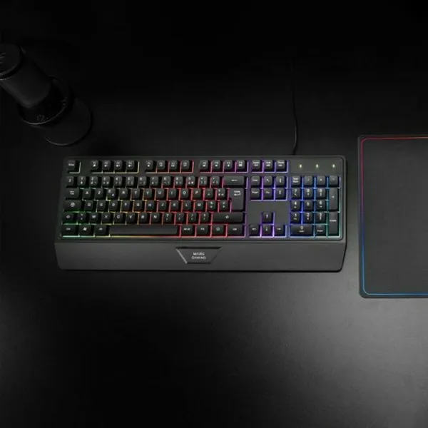 Mänguri Hiir Mars Gaming MK124ES Must Hispaaniakeelne Qwerty