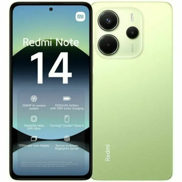 Išmanusis Telefonas Xiaomi Redmi Note 14 6,67" Octa Core 6 GB RAM 128 GB Žalia