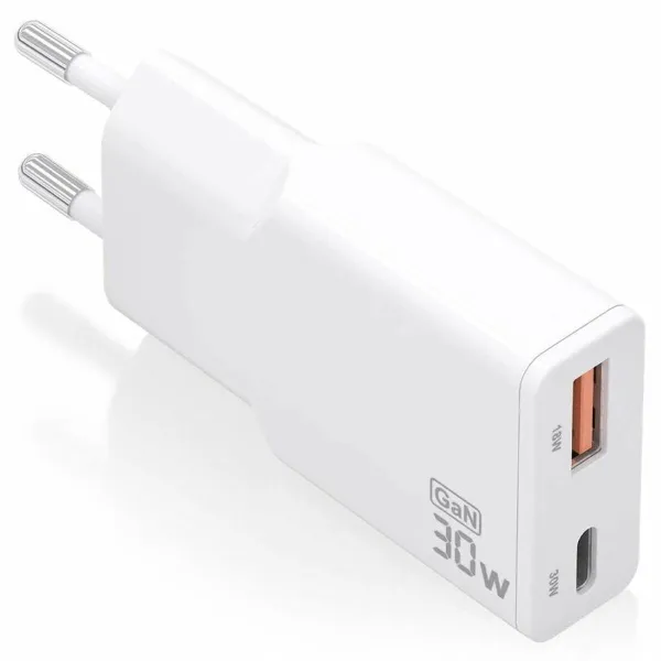 Sieninis įkroviklis Aisens ASCH-30W2P046-W Balta 30 W