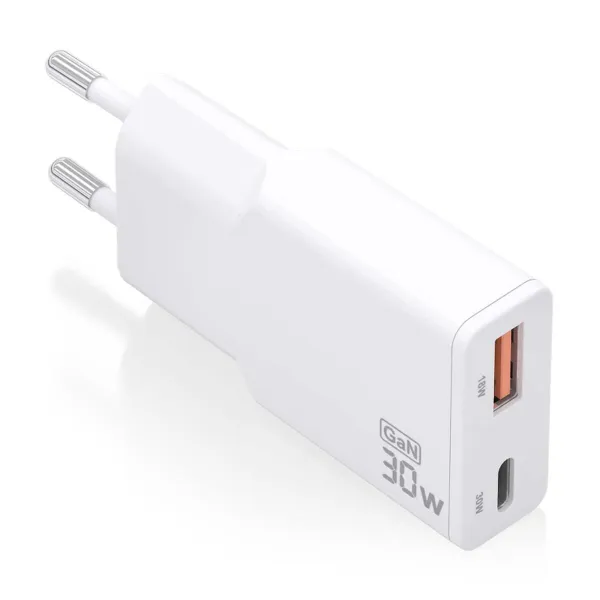 Sieninis įkroviklis Aisens ASCH-30W2P046-W Balta 30 W