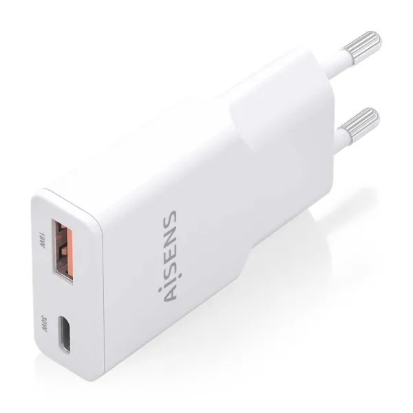 Sieninis įkroviklis Aisens ASCH-30W2P046-W Balta 30 W