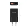 Sieninis įkroviklis Aisens ASCH-30W2P047-BK Juoda 30 W