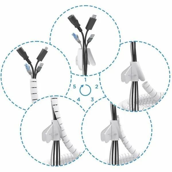 Organizator de Cable Aisens A151-0918 Balta 2 mm