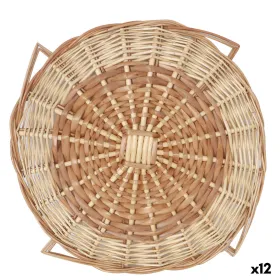 Table Mat Privilege Brown wicker Ø 40 cm (12 Units)
