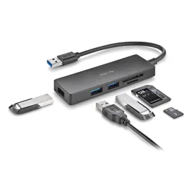 USB-разветвитель NGS IHUBREADER Чёрный