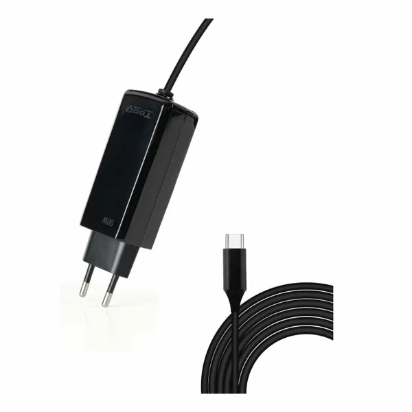Nešiojamojo kompiuterio įkroviklis TooQ GAN USB-C PD 90W Cúbico 90 W