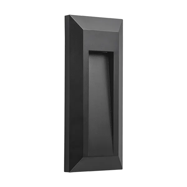 GRF01 LED FASĀDES GAISMEKLIS 1W 4000K IP65 MELNS