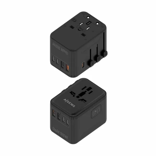 Сетевое зарядное устройство Aisens ASPS-2A3C09-BK 35 W Чёрный