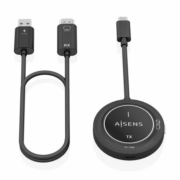 USB-C - HDMI kaapeli Aisens ASWL-H2KC30M004-BK Melns