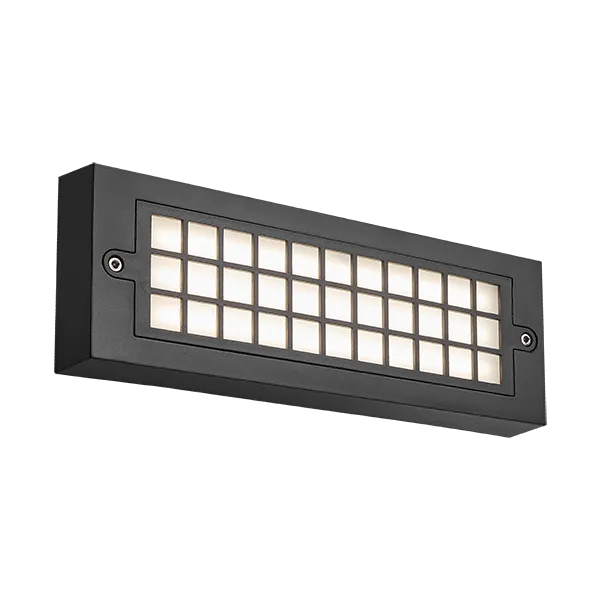 GRF300 LED fasado šviestuvas 6W 4000K IP65 juodas