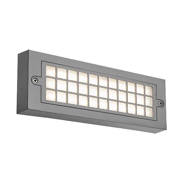 GRF300 LED fasādes gaismeklis 6W 4000K IP65 pelēks