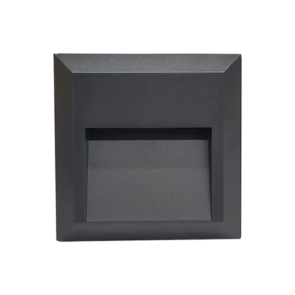 GRF52 LED fasado šviestuvas 1.5W 4000K IP65 tamsiai pilkas