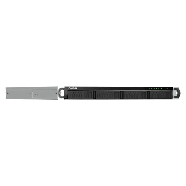 NAS Tīkla Suzrage Qnap TS-464U-RP-8G Melns Intel Celeron Intel Celeron N5095