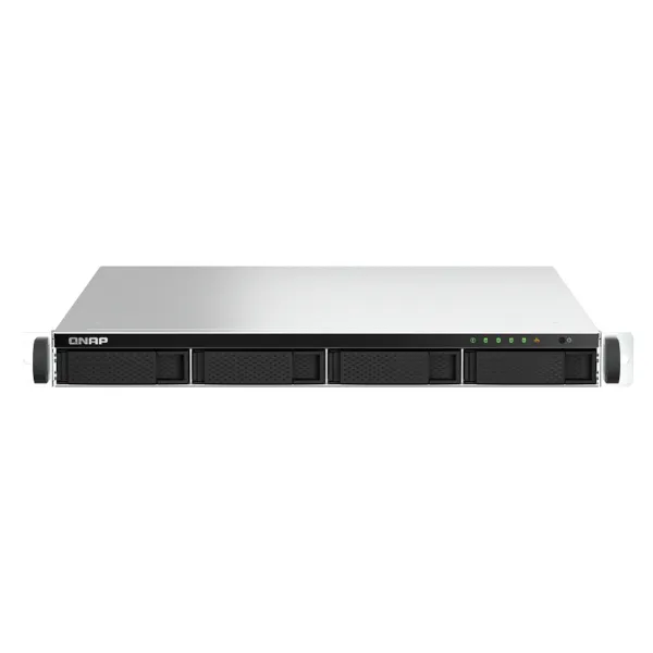 NAS Tīkla Suzrage Qnap TS-464U-RP-8G Melns Intel Celeron Intel Celeron N5095