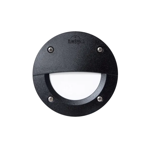LETI 100EL LED-SEINÄVALAISIMEN UPOTETTU VALAISIN 3W CCT 4000K IP55 MUSTA