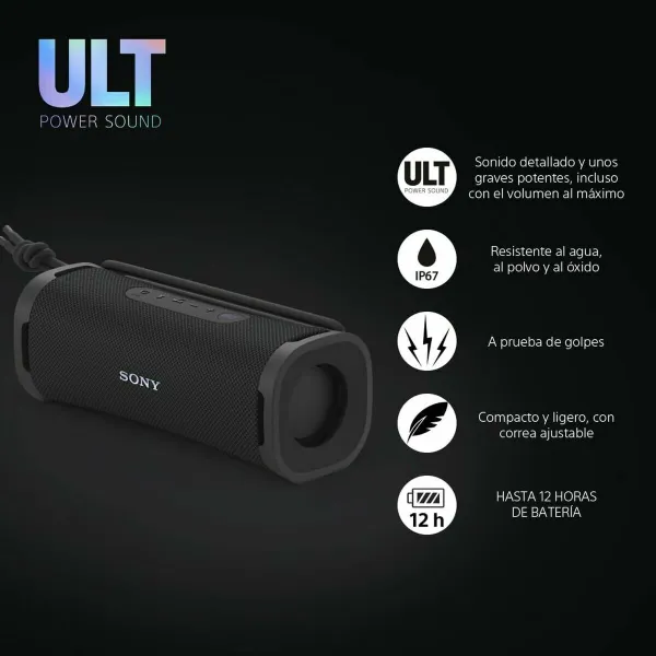 Портативный Bluetooth-динамик Sony ULT FIELD 1/ 2.0 Чёрный