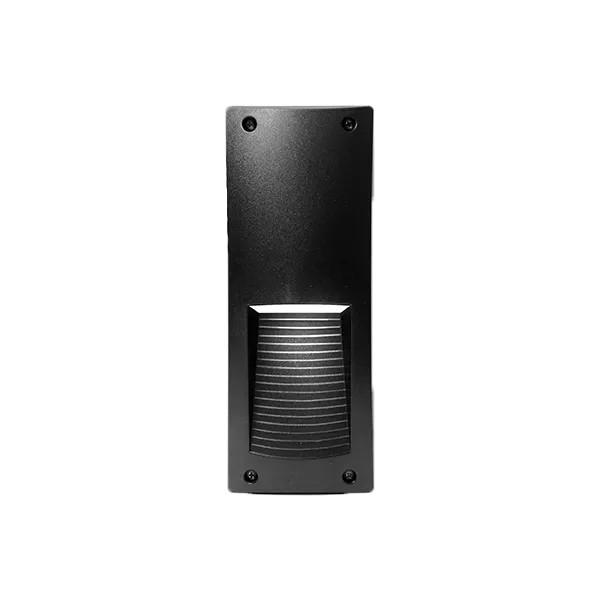 LETI 300HVP LED-SEINÄVALAISIMEN UPOTETTU VALAISIN 1XE27 IP66 MUSTA