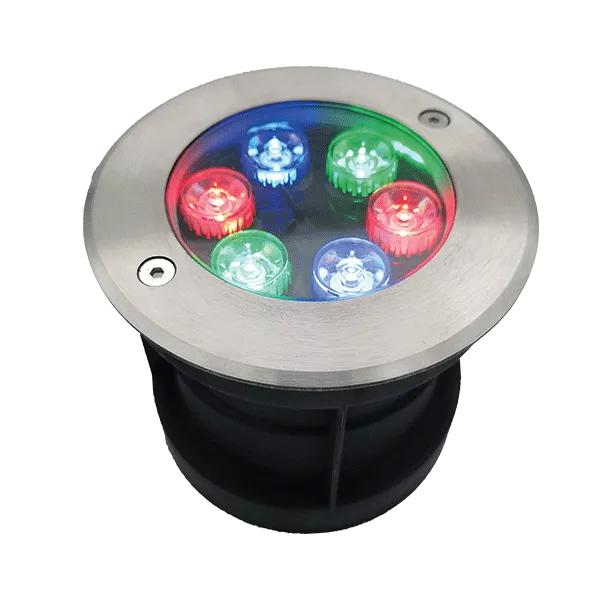 LED povandeninis šviestuvas 6W RGB, IP68 su nuotolinio valdymo pultu