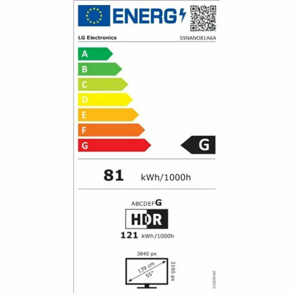 Smart TV LG 55NANO81A6A 4K Ultra HD 55" LED