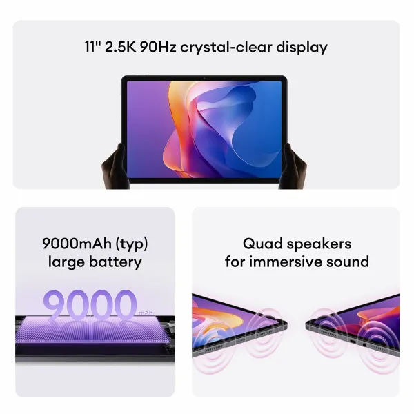 Planšetė Xiaomi Redmi Pad 2 11" Octa Core 4 GB RAM 128 GB Pilka