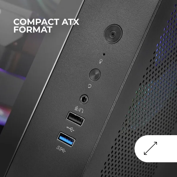 ATX Semi-tower Korpus Mars Gaming MCVONE Must