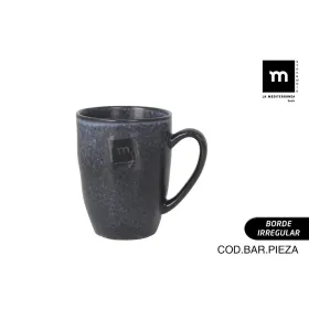 Mug La Mediterránea Nebula Grey 310 ml Ceramic (18 Units)