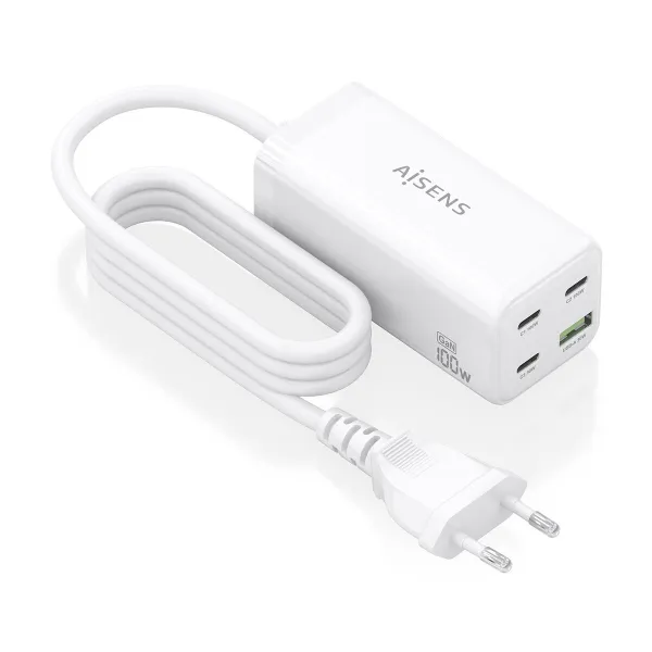 Seinalaadija Aisens GAN Valge 100 W