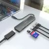 USB Centrmezgls Aisens USB-C DOCK 6 EN 1 Pelēks