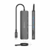 USB Centrmezgls Aisens USB-C DOCK 6 EN 1 Pelēks